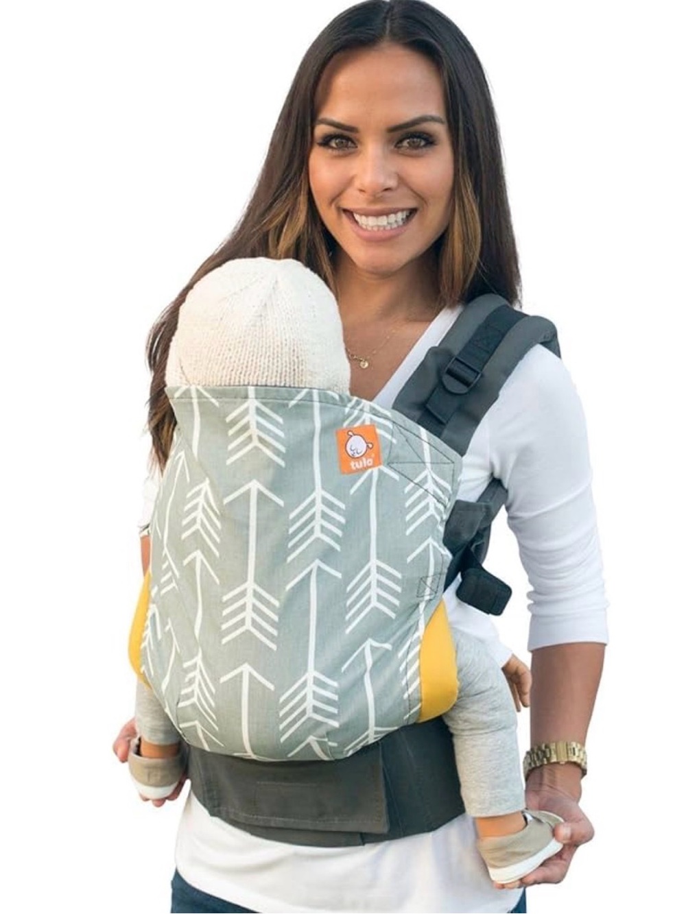 Tula Archer Standard Size Gray/ Yellow Arrows